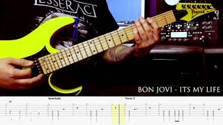 BON JOVI  It´s my life GUITAR COVER  TAB [upl. by Haukom443]