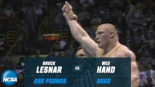 WWE star Brock Lesnars 2OT NCAA title win in 2000 [upl. by Wynnie]