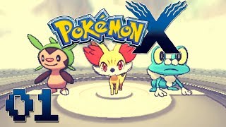 Lets Play Pokemon X Part 1  My Journey Begins Gameplay Walkthrough [upl. by Epilihp]