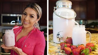 HOW TO MAKE A CREAMY STRAWBERRY AGUA FRESCA [upl. by Terry177]