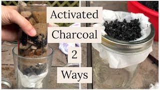 ACTIVATED CHARCOAL 2 WAYS  WATER PURIFICATION Prepping 365 325 [upl. by Ekusuy]