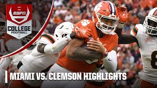 Miami Hurricanes vs Clemson Tigers  Full Game Highlights [upl. by Kirre]