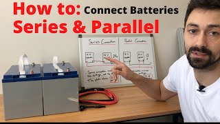 How to Connect Deep Cycle Batteries in Series Or Parallel  OffGrid Solar Power System Setup [upl. by Bodrogi]