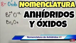 Nomenclatura de Anhídridos y Óxidos [upl. by Papagena]