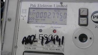 3 Phase Energy Meter by PEL  How to Read [upl. by Follmer]