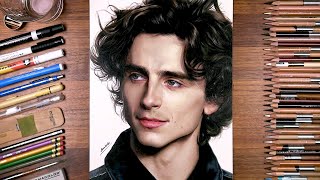 Drawing Timothée Chalamet  drawholic [upl. by Sila]