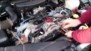 How To Replace An Alternator On A Subaru [upl. by Nwahsed]