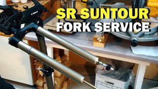 SR Suntour Fork Service in 6 Easy Steps [upl. by Pisano]