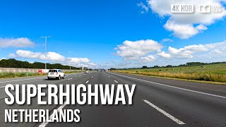 The Dutch Superhighway Utrecht to Amsterdam  🇳🇱 Netherlands 4K HDR Driving Tour [upl. by Stinky]