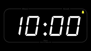 10 MINUET  TIMER amp ALARM  Full HD  COUNTDOWN [upl. by Ahsita]