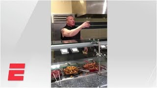 Brock Lesnar serves breakfast in ESPN cafeteria prank  ESPN Archives [upl. by Hiroshi196]