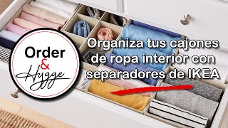 Organiza tus cajones de ropa interior con separadores de IKEA [upl. by Annav289]