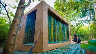 Building the Most Stunning Bamboo Jungle House by Ancient Skills [upl. by Eimmot]