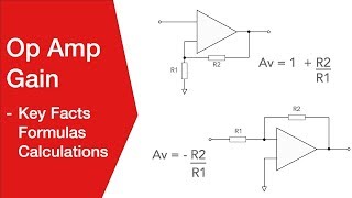 Op Amp Gain  Details Calculations Formulas [upl. by Redna572]