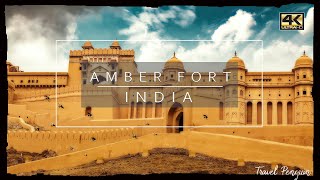 Jaipurs AMBER FORT ● India 【4K】 Cinematic Drone 2020 [upl. by Skerl]