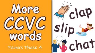 More CCVC Words  Phonics Phase 4 [upl. by Anitram]