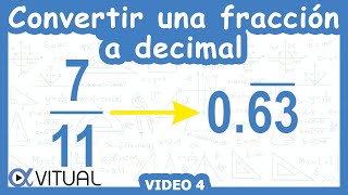 Convertir una fracción a número decimal [upl. by Asiruam]