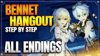 Bennet Hangout Event All Endings  Achievements 【Genshin Impact】 [upl. by Laeira]