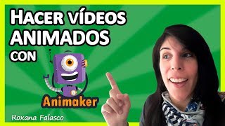 Cómo hacer VÍDEOS Animados con ANIMAKER 💥 [upl. by Ppilihp]