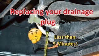 How to Replace Radiator Drainage Plug  Stop the Leak [upl. by Marlea]