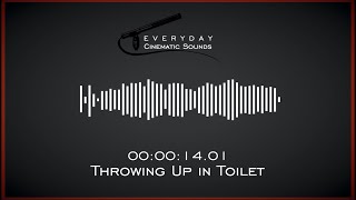 Throwing Up in Toilet  HQ Sound Effect [upl. by Omle]