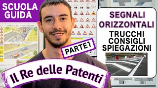 SEGNALI ORIZZONTALI pt 1  IL RE DELLE PATENTI  PATENTE B [upl. by Araet]