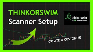 THINKORSWIM Scanner Setup How to Create Your Own Scanner [upl. by Bettencourt]