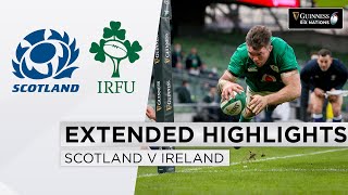 Scotland v Ireland  EXTENDED Highlights  LastGasp Drama  2021 Guinness Six Nations [upl. by Griz]