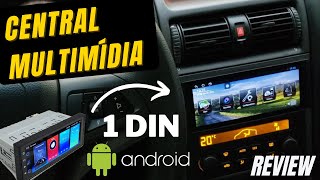 Central Multimídia Android 1 DIN Review  Serve qualquer carro [upl. by Bobbe]