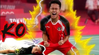 Super Saiyan Ginting Destroyed Viktor Axelsen [upl. by Warga]