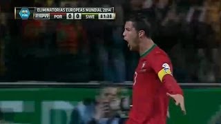 Suecia vs Portugal 23 All Goals amp Highlights 19112013 World Cup Qualification 2014 [upl. by Hegyera]