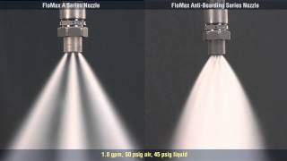 FloMax® Nozzle Comparison Standard vs AntiBearding from Spraying Systems Co [upl. by Plath]