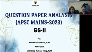 Analysis  APSC Mains 2023 GSII Question Paper PART 1 [upl. by Theressa]