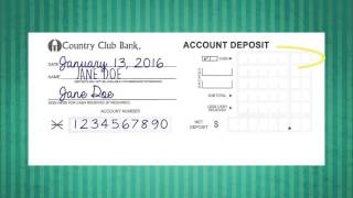 How to Deposit A Check [upl. by Cordie]