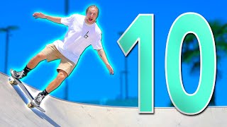 10 EASIEST SKATEPARK TRICKS FOR BEGINNERS [upl. by Adnac]