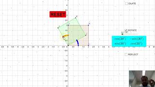 Rotations about the Origin Using Matrices [upl. by Anderegg909]