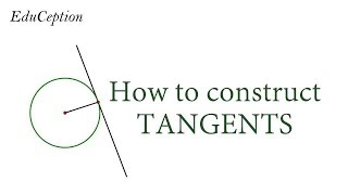 How to construct TANGENTS [upl. by Aikym]