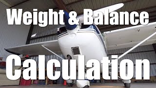 Cessna 172  Weight and Balance Calculation [upl. by Neerak]