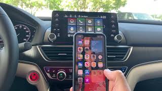 Wireless Apple Carplay setup in Honda [upl. by Haran]