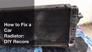 How to Fix a Radiator Leak DIY Radiator Recore [upl. by Xineohp]