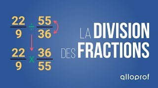 La division des fractions  Mathématiques  Alloprof [upl. by Sheelagh]