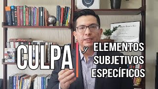 Culpa y Elementos Subjetivos Específicos [upl. by Jerrold]