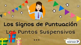 Signos de Puntuación Los puntos Suspensivos [upl. by Netnert]