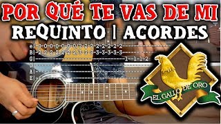 Tutorial  Por que te vas de mi Valentin Elizalde  Requinto  Acordes  TABS [upl. by Donelson555]