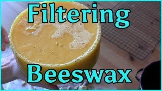 Cleaning Melting and Filtering Beeswax [upl. by Arret]