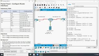 147 Packet Tracer  Configure Router Interfaces [upl. by Esyle]