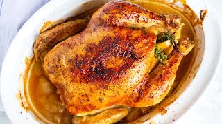 Perfectly Roasted Whole Chicken Recipe [upl. by Wendalyn981]