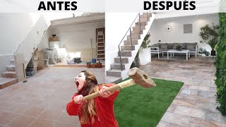 Transformación TERRAZA  PATIO 🤩 Con poco DINERO 💰 PASO A PASO Renovar tu terraza [upl. by Eilahtan168]