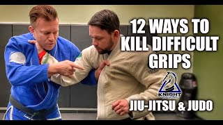 12 Ways to Kill Difficult Grips  JiuJitsu amp Judo [upl. by Griffin797]