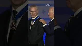 Biden awards NATO chief US Presidential Medal of Freedom [upl. by Mcgee]